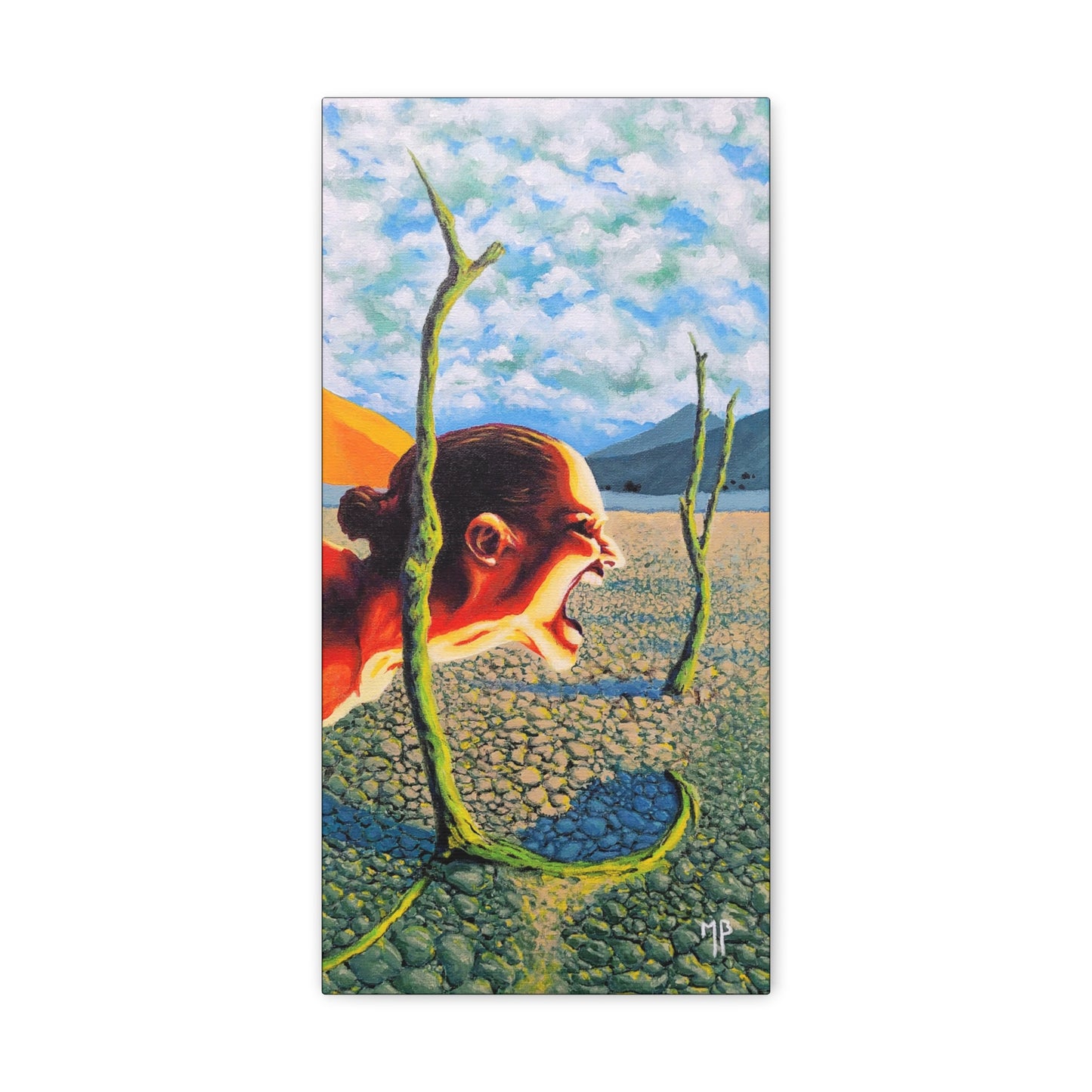 "On Deaf Ears" Canvas Print