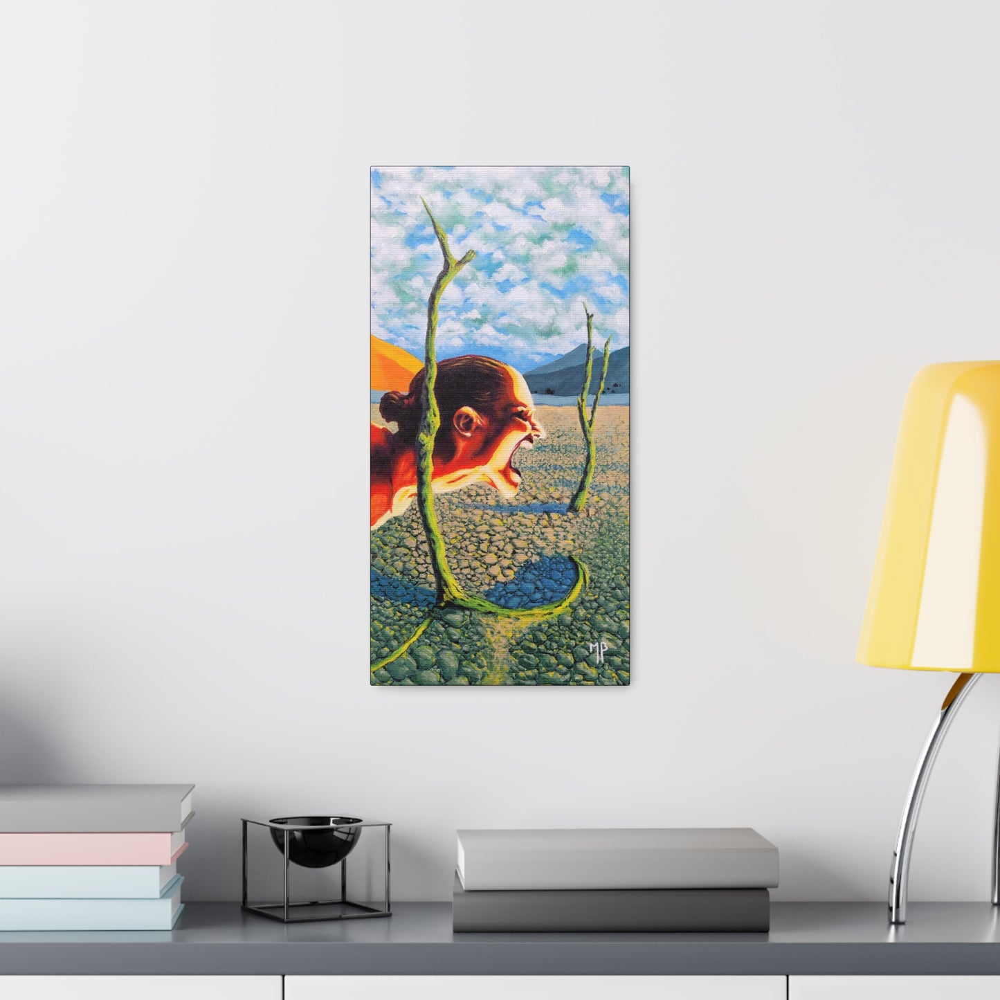 "On Deaf Ears" Canvas Print