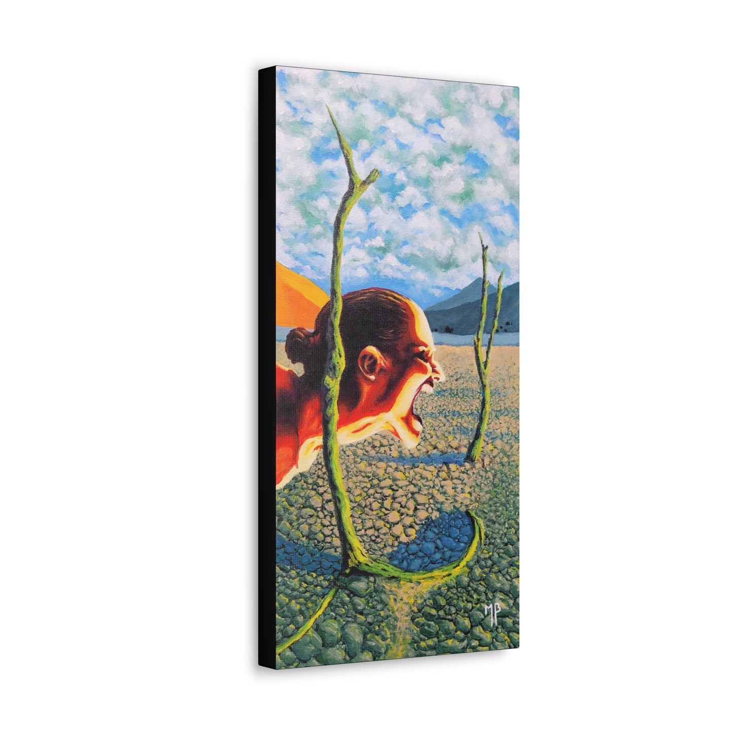 "On Deaf Ears" Canvas Print