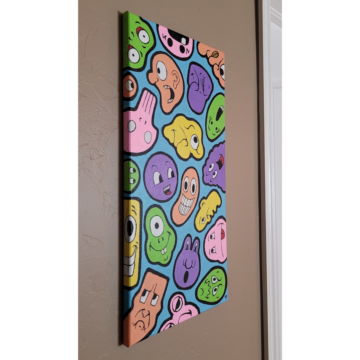 "The Party" Acrylic on canvas 10x20
