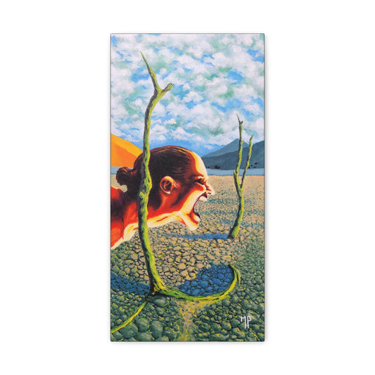 "On Deaf Ears" Canvas Print