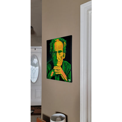 "The Man in the Cabin" Acrylic on canvas 16x20